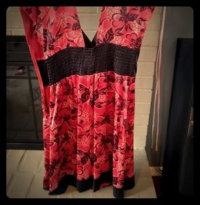 Kimono style silk dress